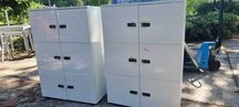 Locker biały lockery białe 6 skrytek szafka skrytkowa
