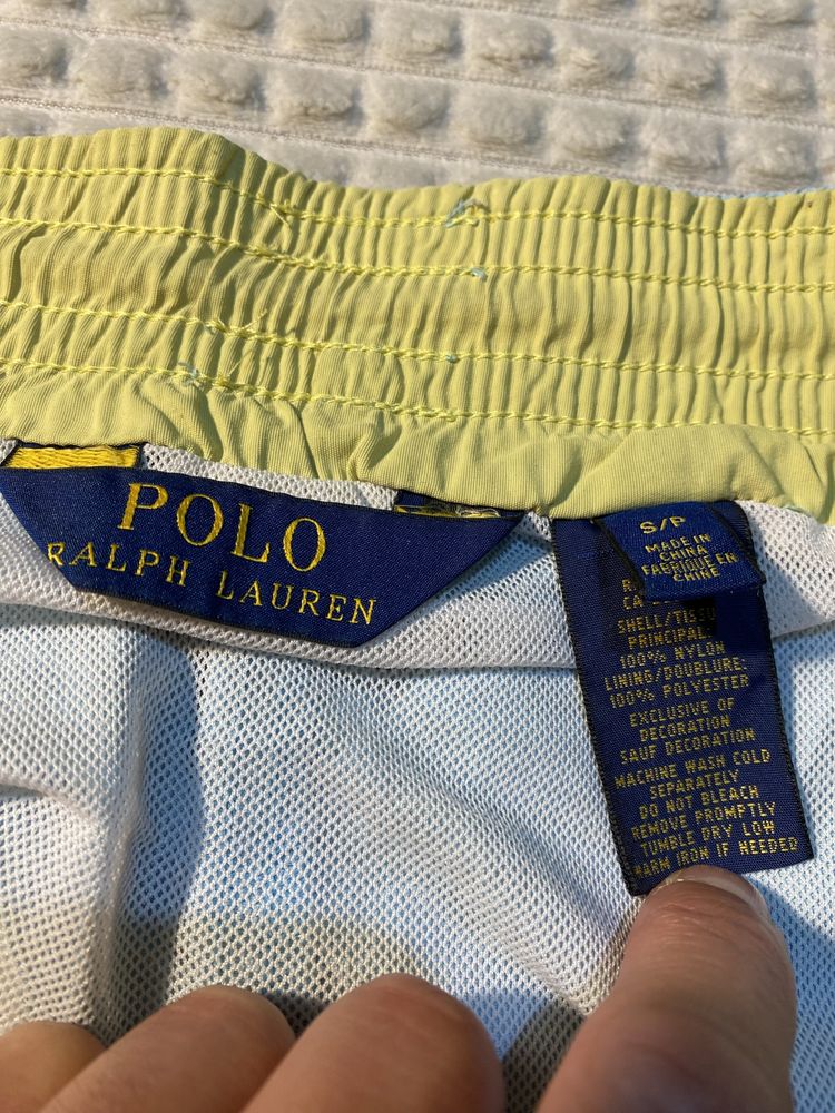 НЕЙЛОН | Голубые пляжные шорты POLO Ralph Lauren Hawai Swim | S размер