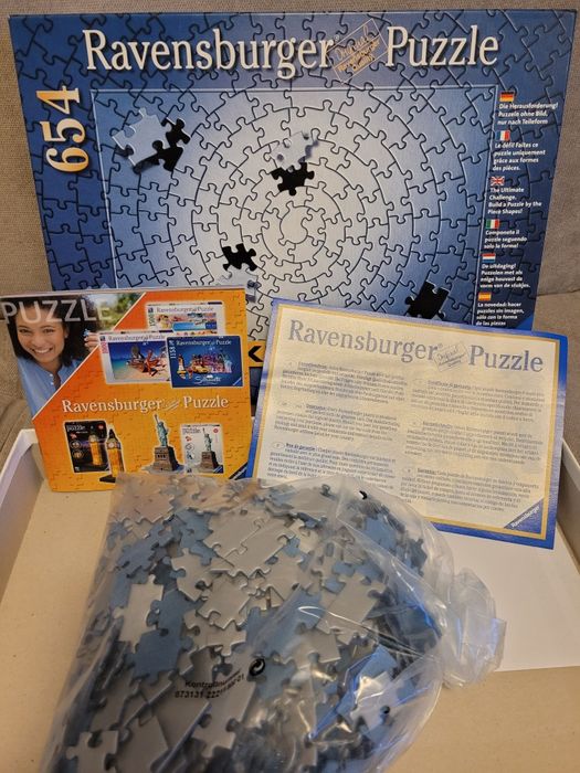 Ravensburger Krypt puzzle 654 elementów - szare