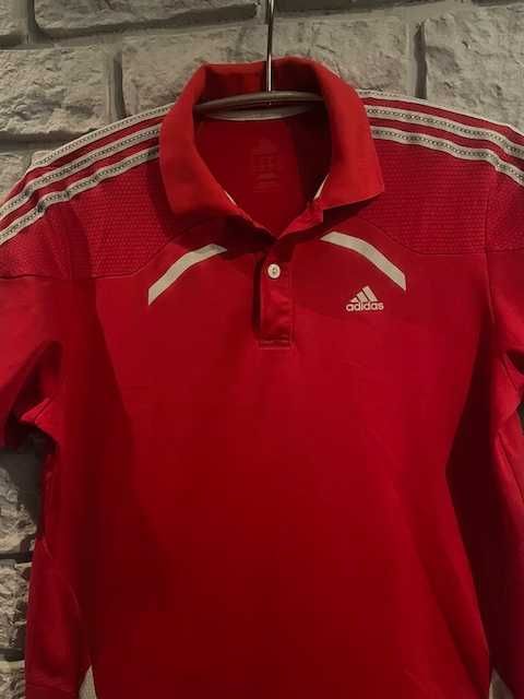 Czerwona koszulka męska ADIDAS rozm. M