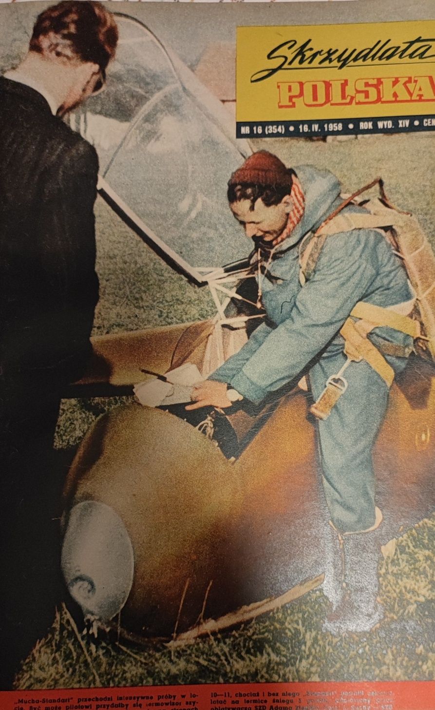 Magazyn "Skrzydlata Polska" rocznik 1958. Wszystkie numery. W oprawie.