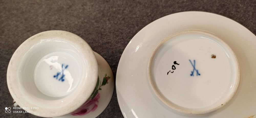 Porcelana MEISSEN Miśnia DUO MOKKA 1875r.