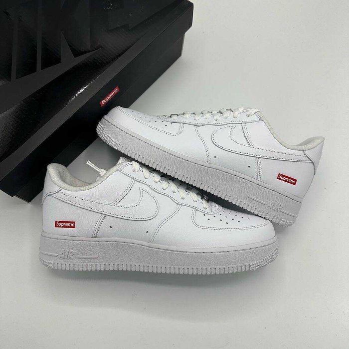 "Buty Trampki" Nike Air_Force 1 Low Supreme White_R.38.5