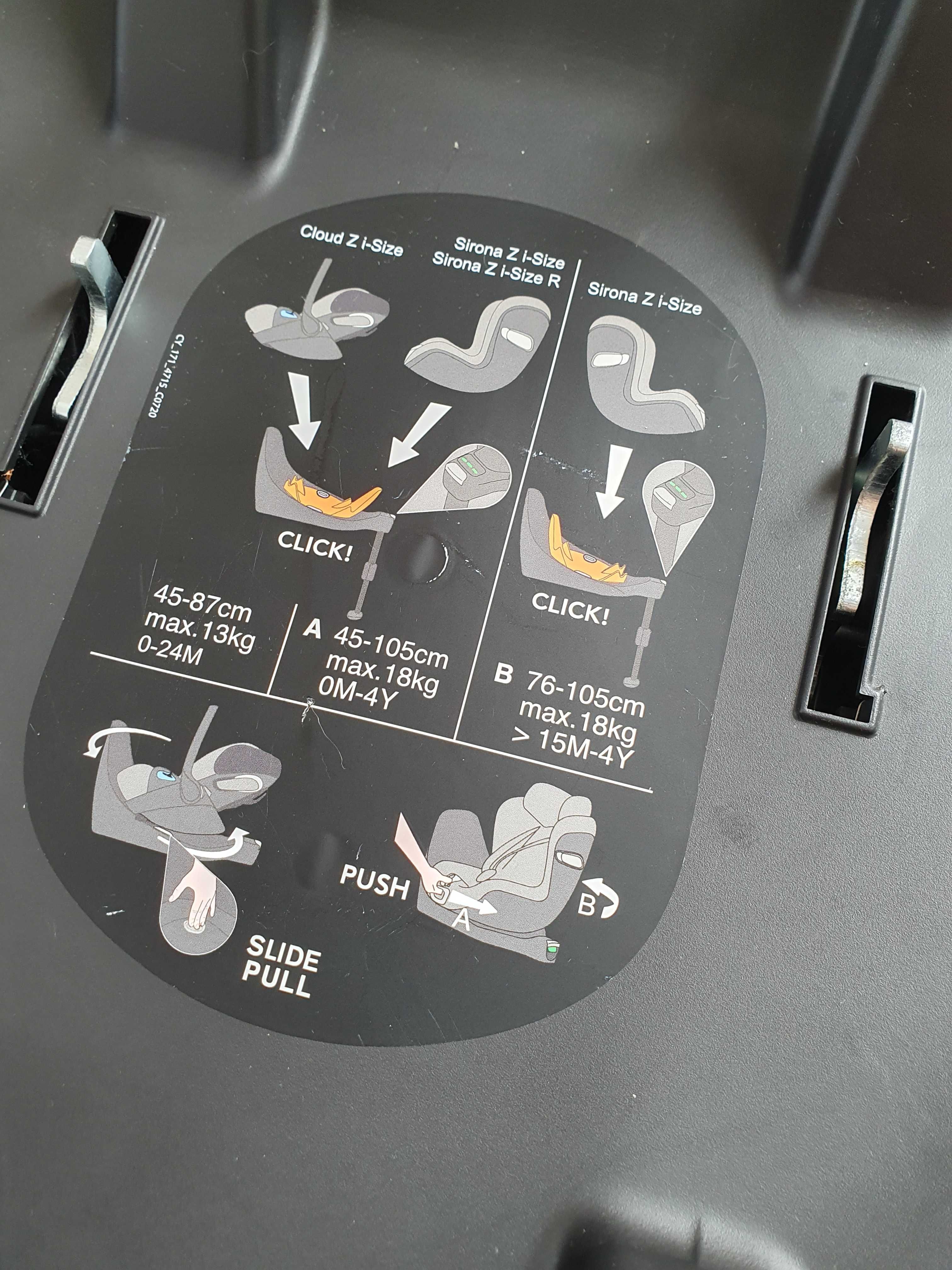 Fotelik nosidełko Cybex Cloud Z I-Size Plus 360° 0-18M Baza Z Isofix