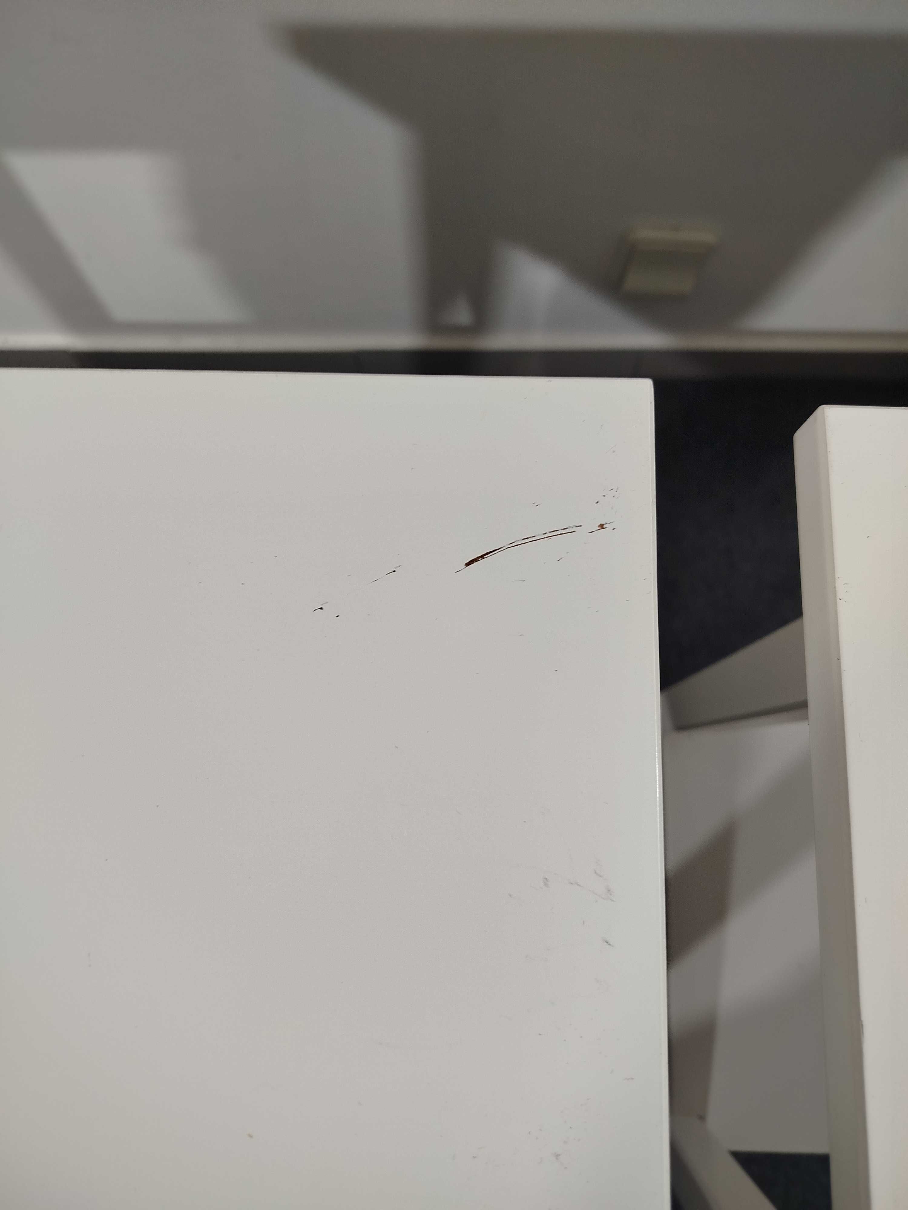 2x Mesa de Cabeceira Branco 46x35 cm HEMNES Ikea Usado