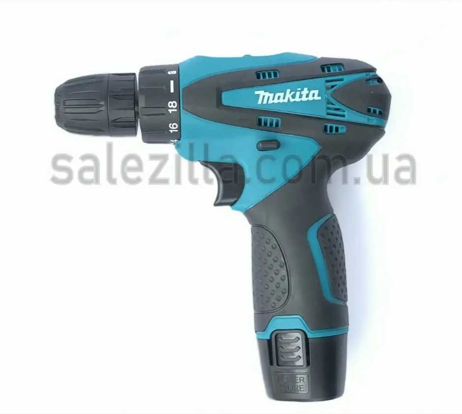 Makita 330 DWE Акумуляторний шуруповерт (12V, 2AH) з набором Макіта