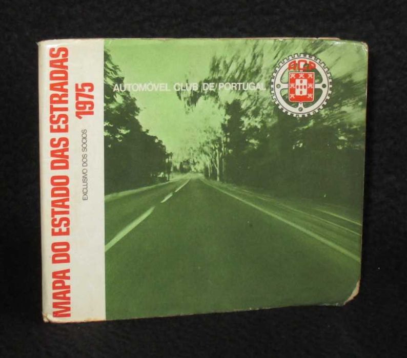 Mapa do Estado das Estradas ACP Automóvel Clube de Portugal 1975
