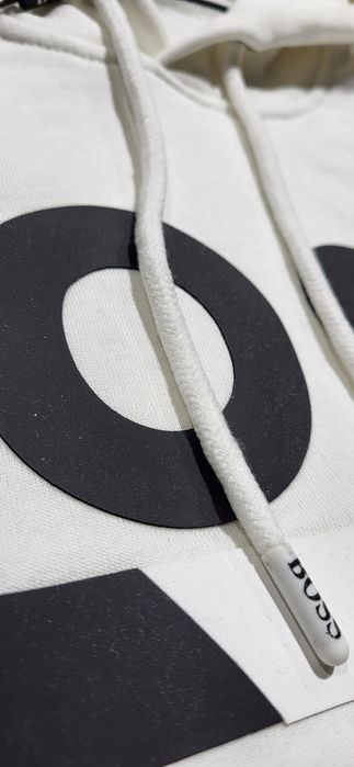 Boss biała bluza dresowa męska unisex premium hugo S M