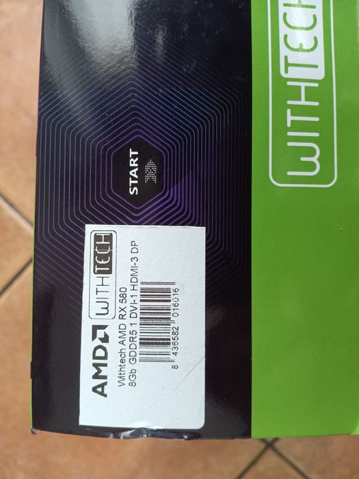 AMD RX 580 8GB GDDR5 – 1x HDMI, 1x DVI, 3x DisplayPort – Pronta a usar