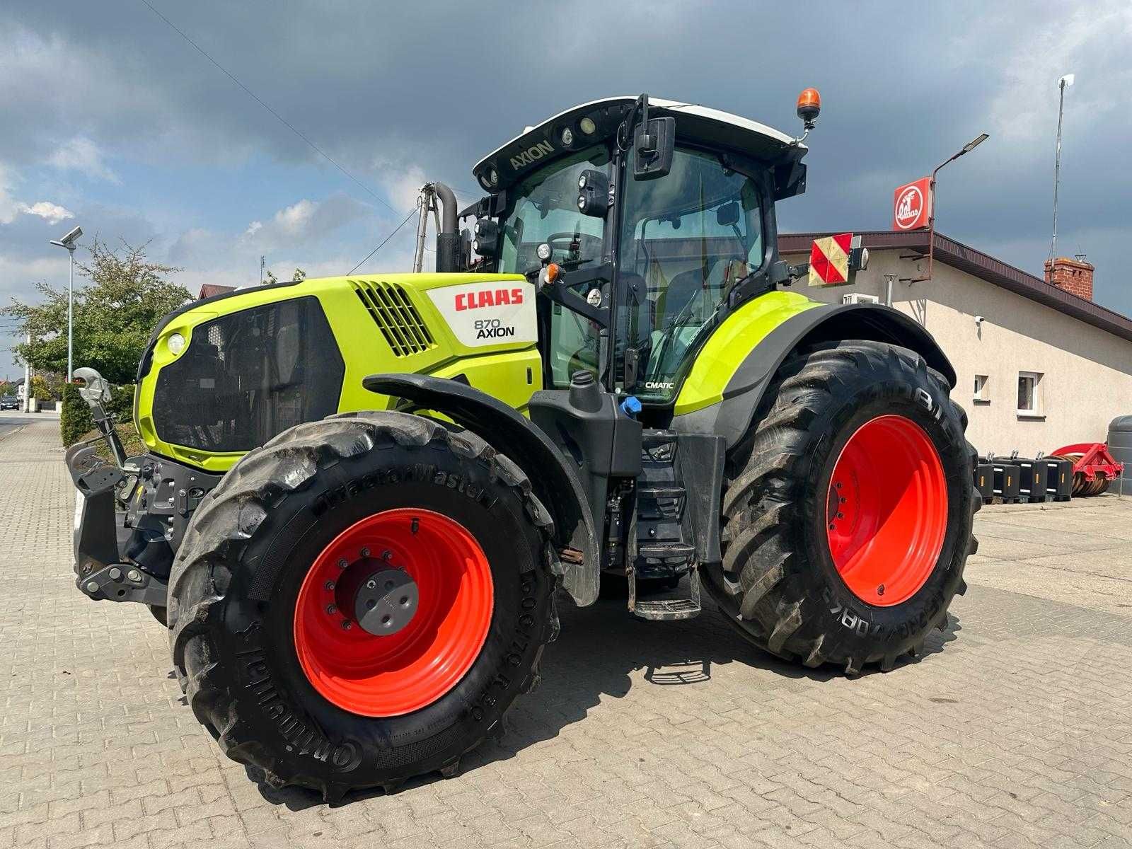 Claas Axion 870 Cmatic, 329000 netto, 2017 r. terminal S10,