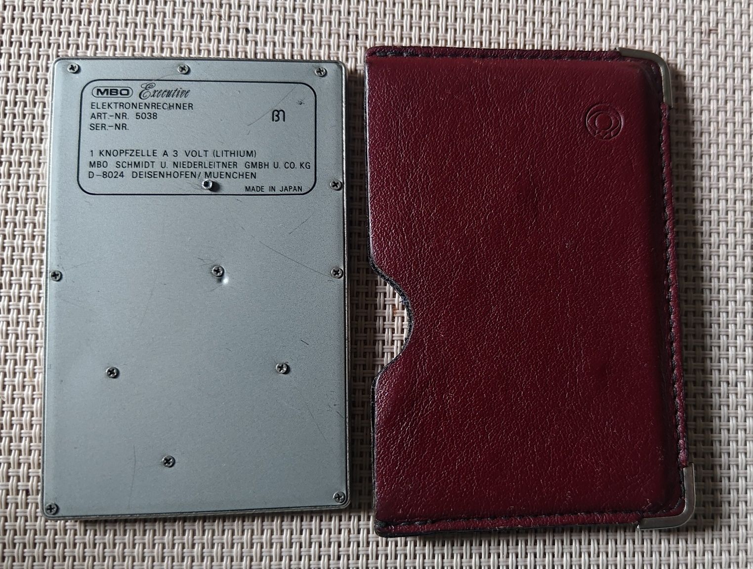 mikro kalkulator Mbo Executive made in Japan