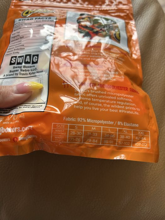 Bokserki majtki męskie cheetos flamin hot z USA