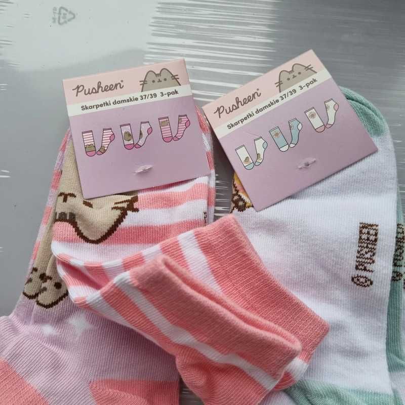 Pusheen skarpety skarpetki stopki kot kotek 6 par 6 pack