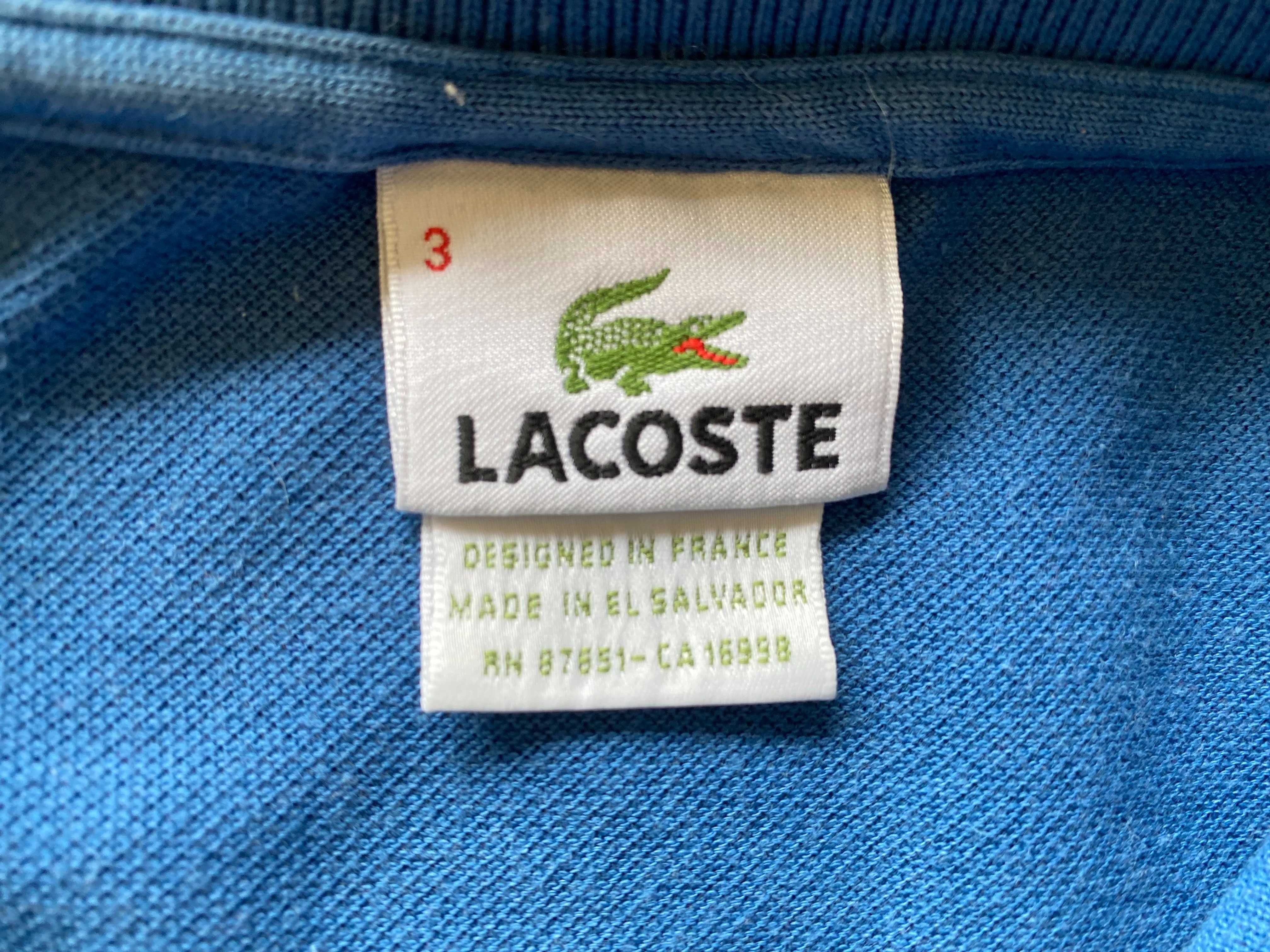 Niebieska koszulka Lacoste S