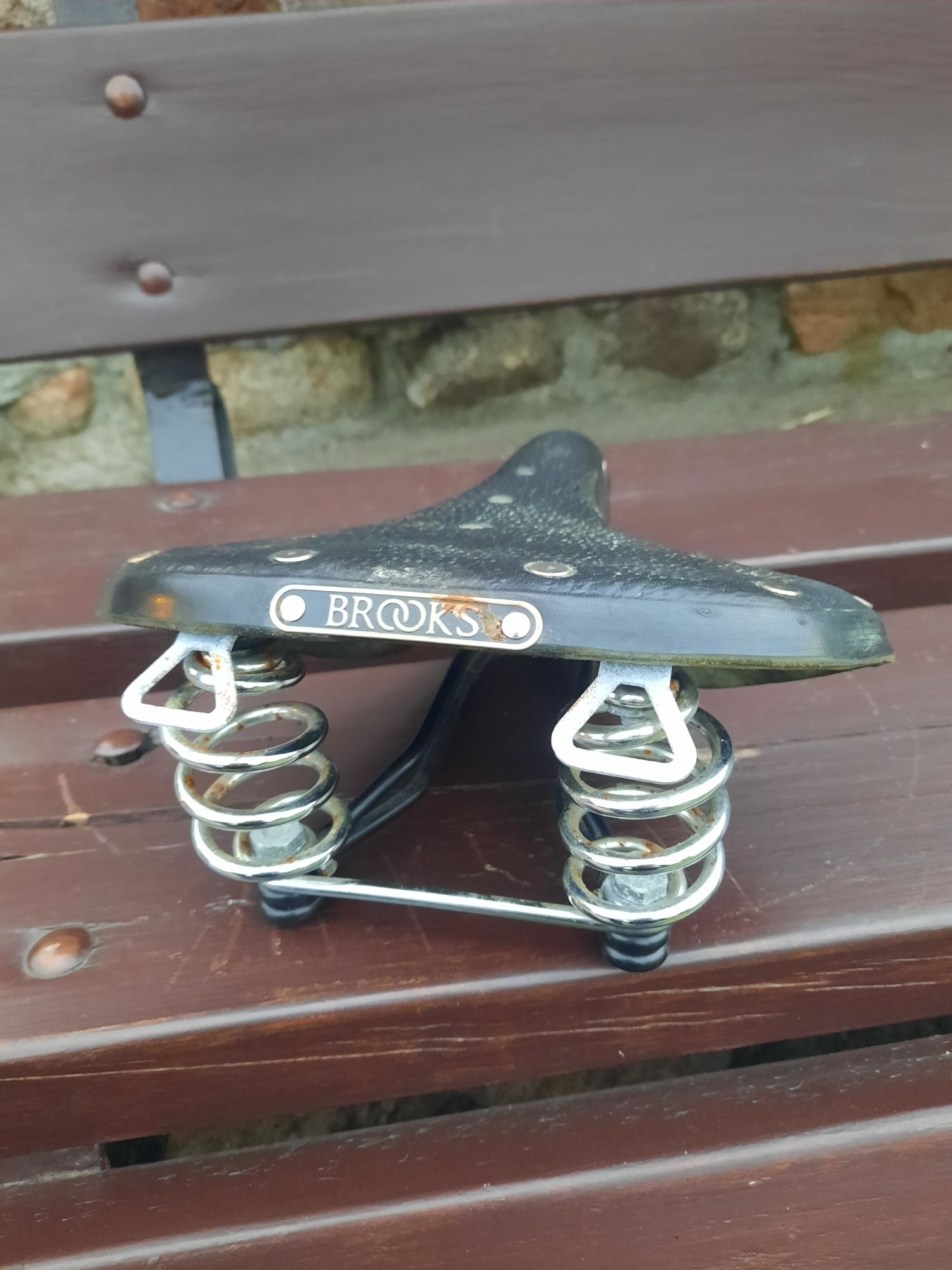 siodełko siodło BROOKS B66s skóra spręrzyny skórzane 0425