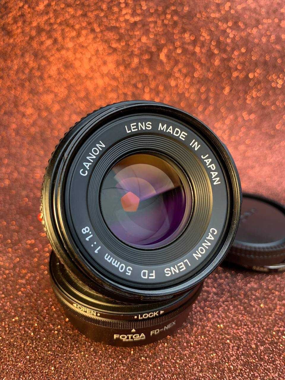 Canon Fd 50 1.8 з адаптером на Sony (NEX)