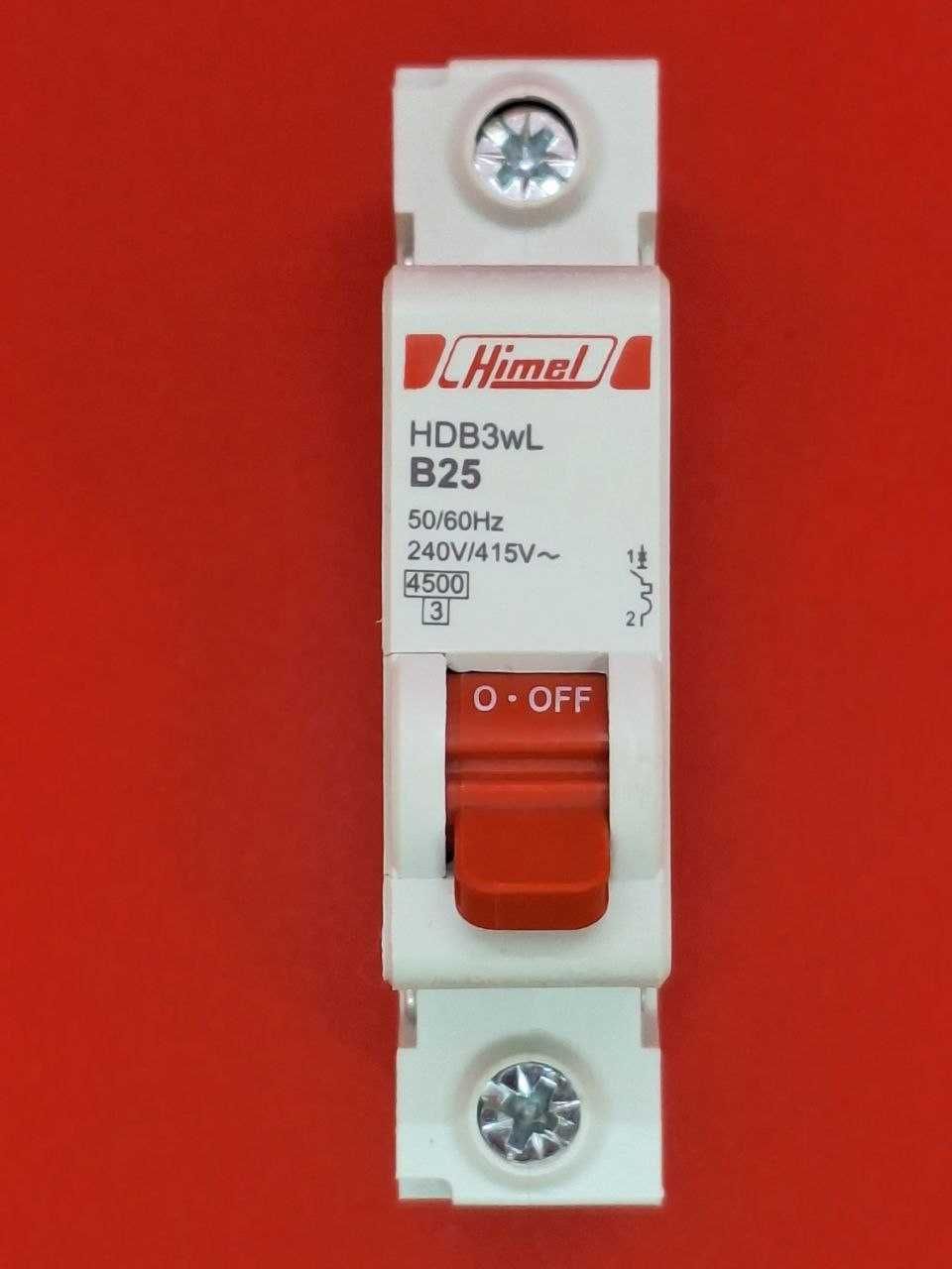Автоматичний вимикач Himel 1P 25А, В