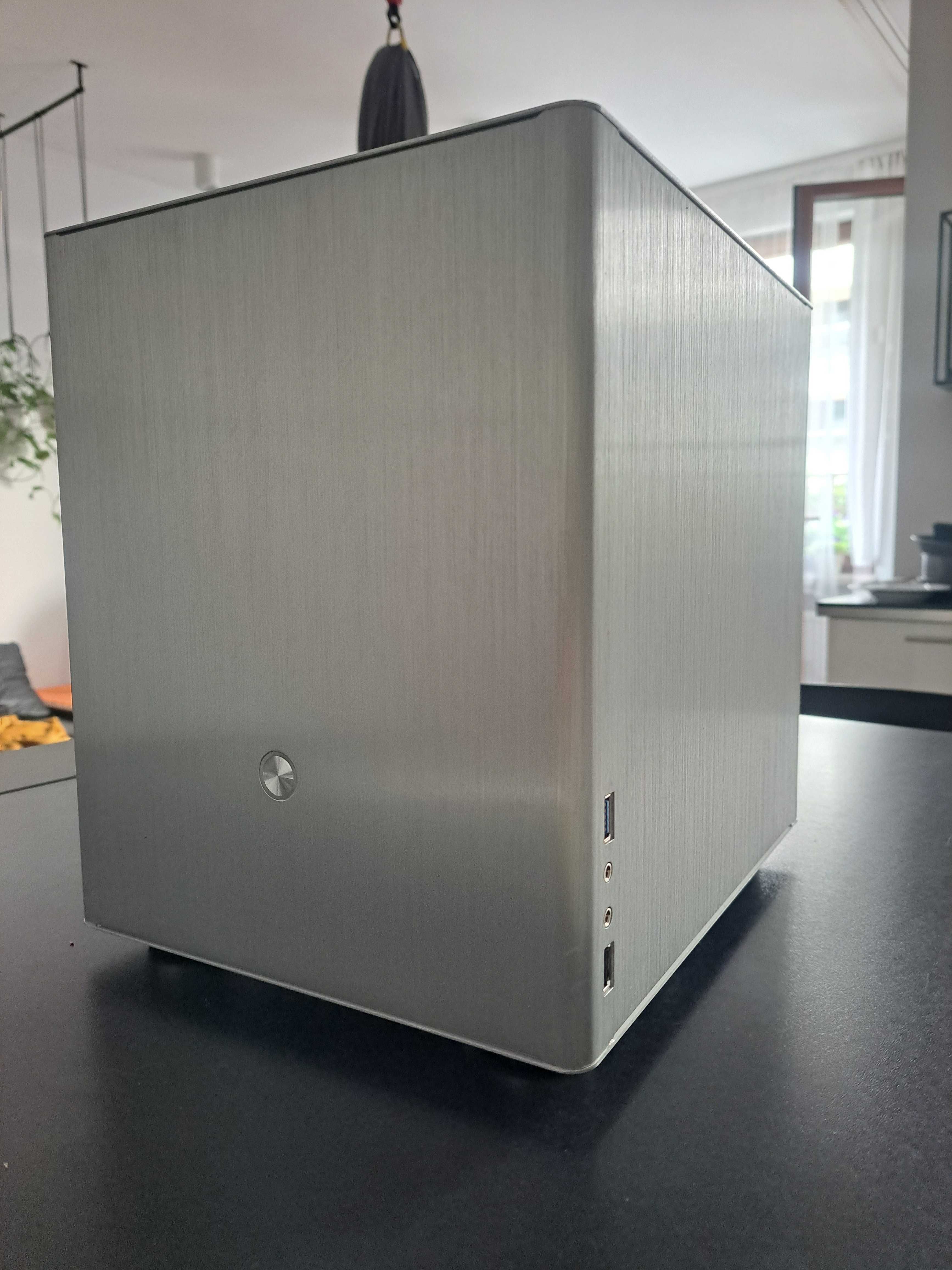 Obudowa Jonsbo V4 Srebrna, alu, ITX mATX,