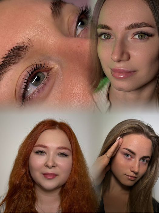 Выезд на ДОМ/Ламинирование ресниц/ окрашивание бровей