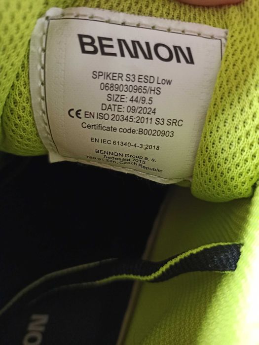 Bennon SPIKER S3 ESD LOW buty robocze, rozm.44