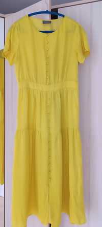 Sukienka maxi żółta rozmiar 38