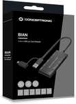 Conceptronic BIAN03B czytnik kart USB-C SD SDHC MMC MS M2 CF xD 3x USB