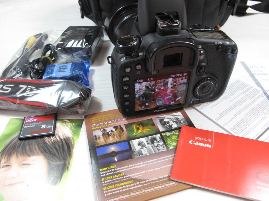 Canon 7D só 5 mil disparos, com ou sem lentes - Ver descrição