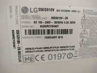 Telewizor OLED LG uszkodzony 55EG910V