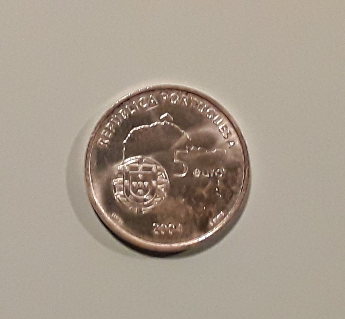 Moeda 5 EURO de 2004 - UNESCO - Centro Histórico de Évora