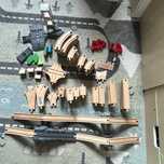 Tory drewniane ikea, lidl , ok 150 elementow
