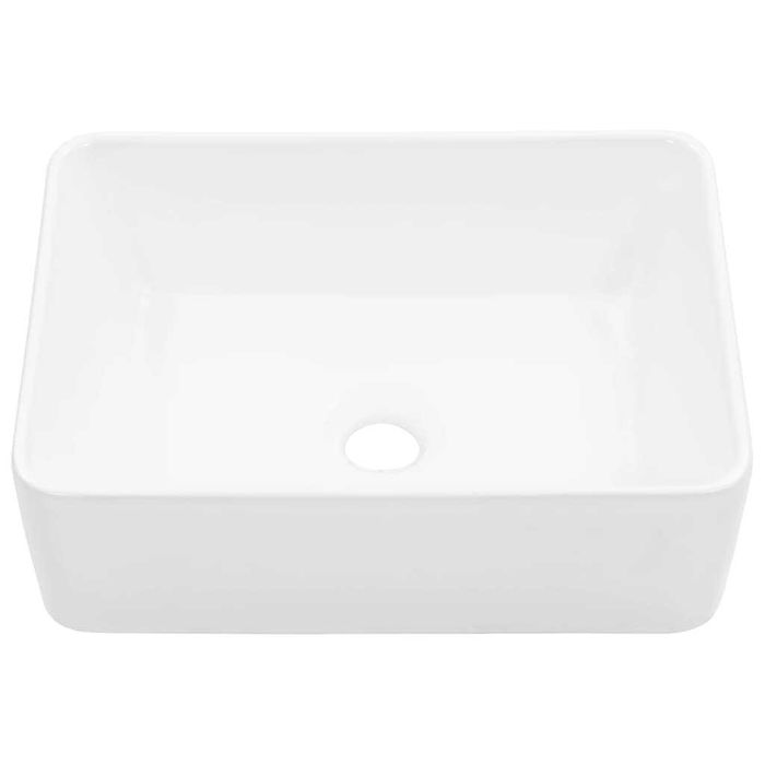 Lavatório 40x30x13 cm cerâmica branco