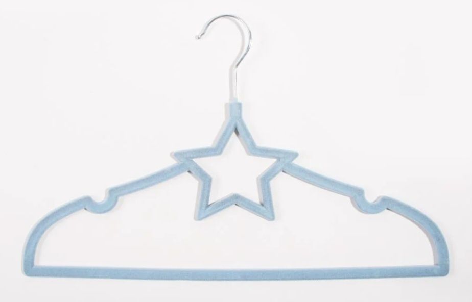 5 Cabides Kid, veludo Azul ( Novo)