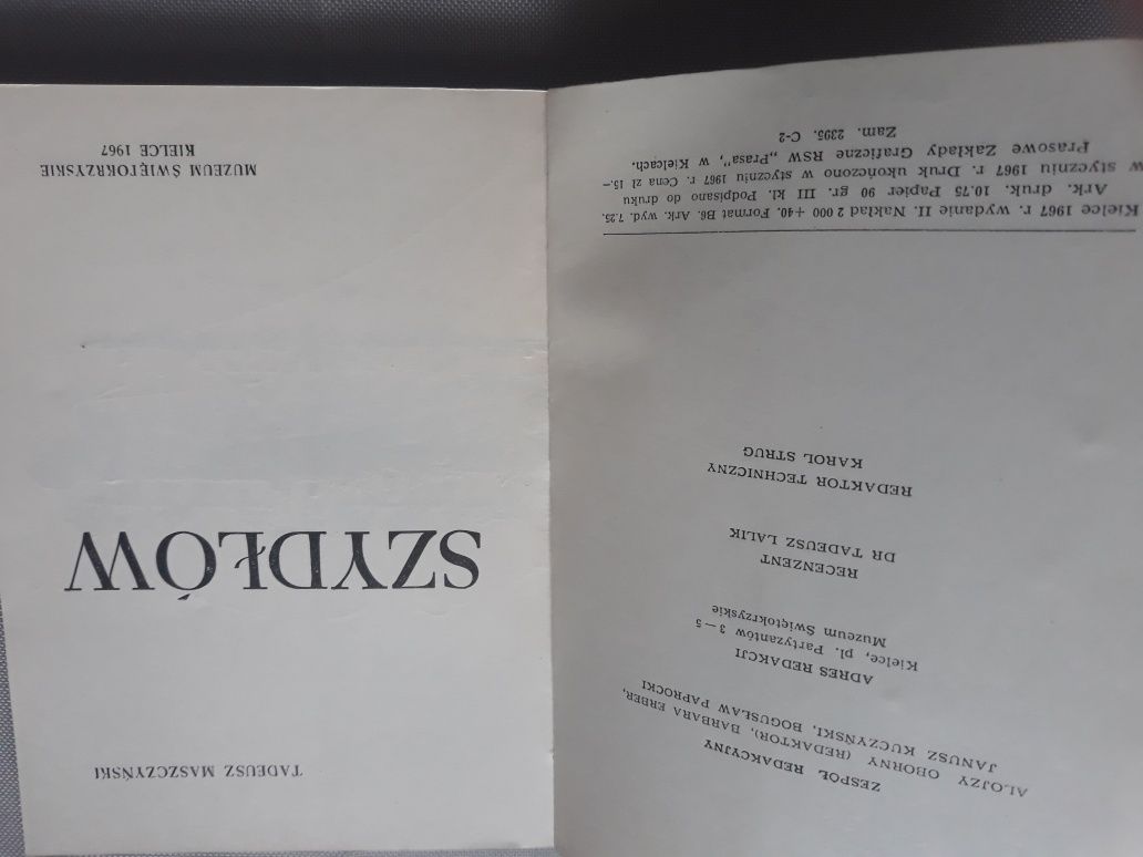 SZYDŁÓW  1967 Maszczyński "Polskie Carcassonne"