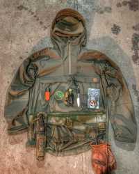 КУРТКА ANORAK Helikon Tex Woodsman ветровка худи кенгуру DuraCanvas