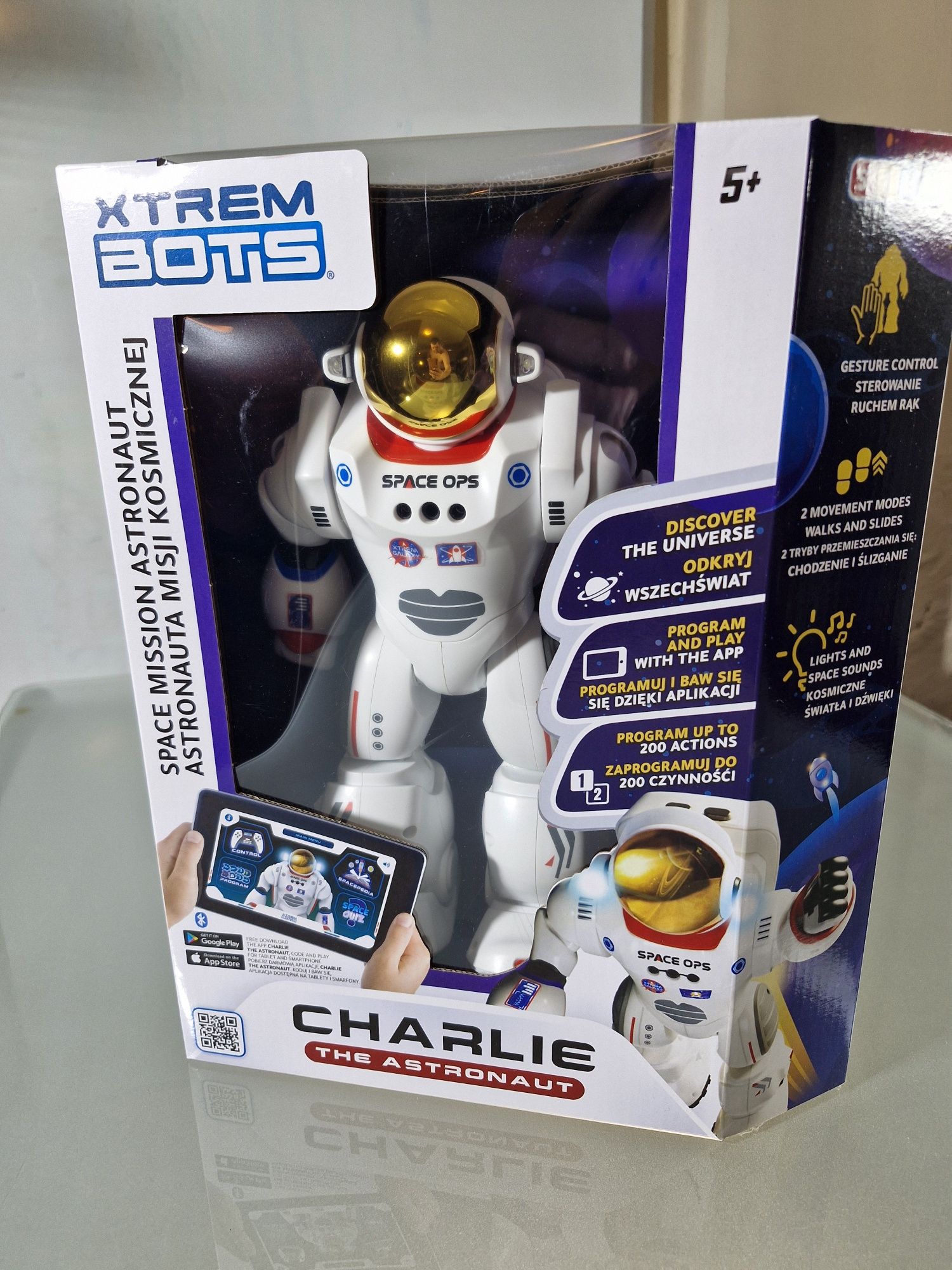 Robot Charlie Astronauta Interaktywny Nauka Programowania