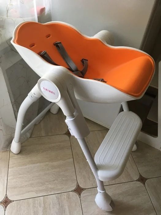 Стул стілець дитячий  кормления годування oribel оранжевий унісекс
