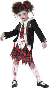 Kostium Zombie dla dziewczynki 12-14 lat +/- 150cm Q105
