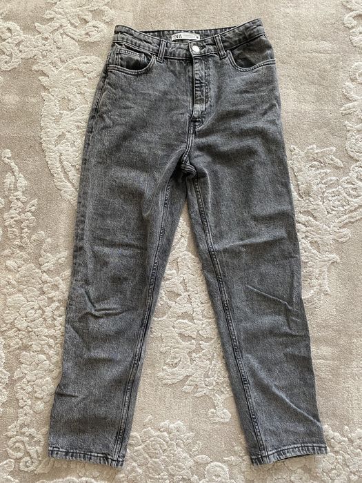 Джинси жіночі , ZARA 38 розмір, сірі/ чорні джинси
