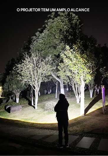 lanterna LED 100,000 lumens  recarregável usb