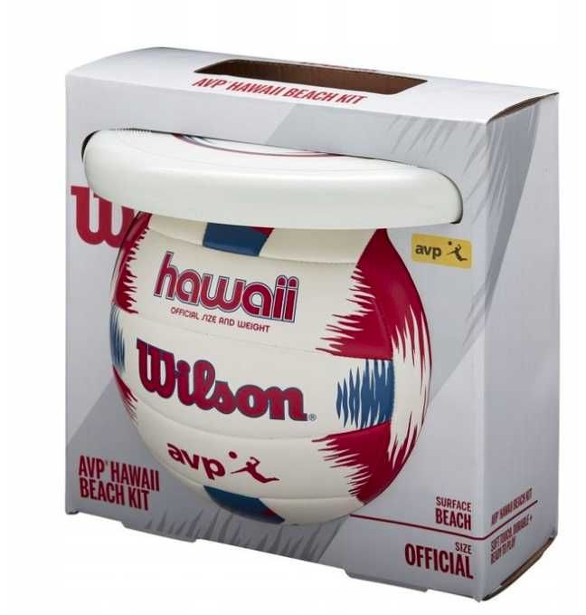 Wilson AVP Hawaii Beach Kit - piłka siatkowa plażowa + dysk frisbee