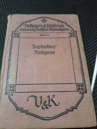 Litetatura klasyczna "Antygona" rok 1928, antyk , stara książka