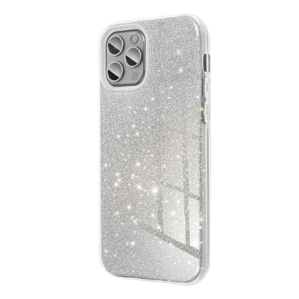 Etui Case Plecki Shining Brokat Samsung Galaxy S23 Ultra Srebrny