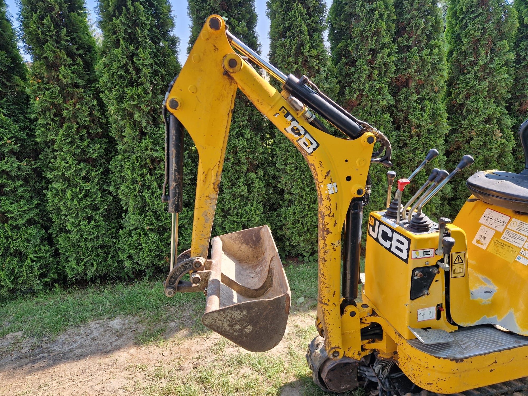 Minikoparka JCB 8008 3 łyżki/rozsuwane podwozie