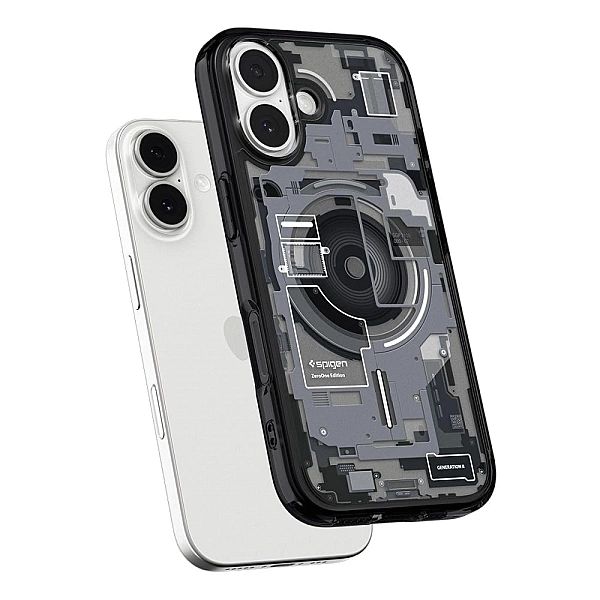 Etui Spigen Ultra Hybrid MagSafe na iPhone 17 Zero One - czarne