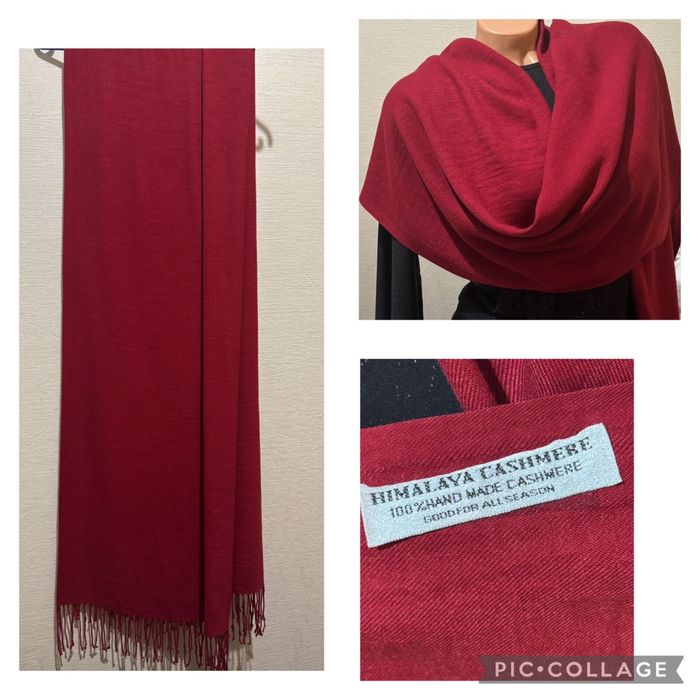 Шарф палантин повязка кашемировий