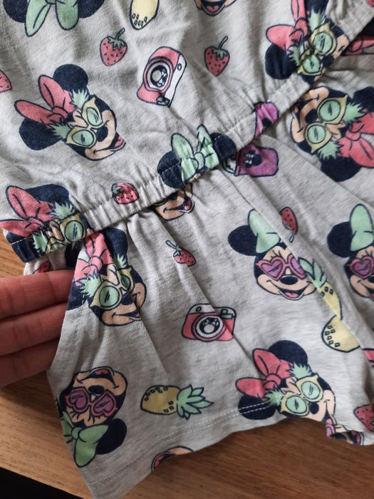 Bawełniany kombinezon  na ramiączkach Disney Myszka Minnie