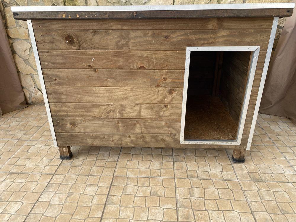 Casota para cao em madeira porte médio