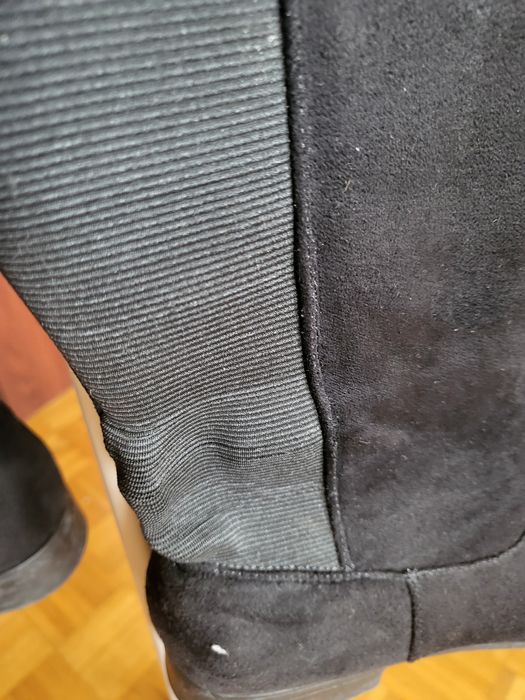 Kozaki długie zamszowe