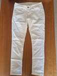 Calças jeans femininas Bershka brancas, 38