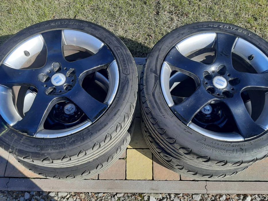 SEAT alufelgi 17' 5x100 + opony letnie Kormoran  225/45